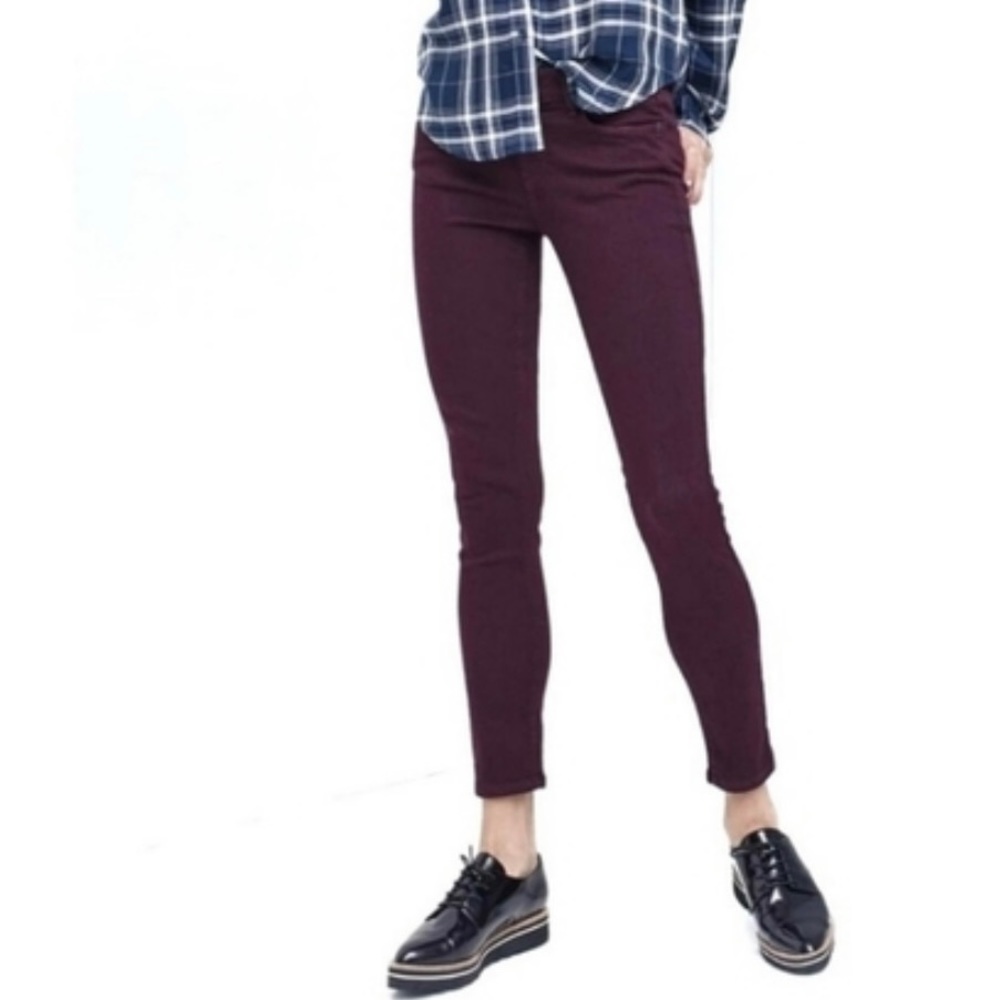 Paige Jeans Verdugo Ankle Vamp Red skinny jeans